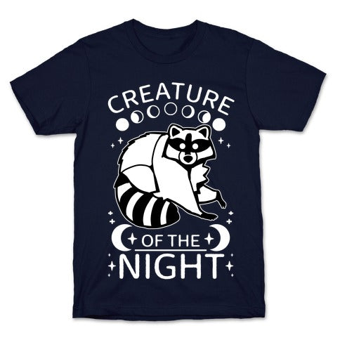 Creature Of The Night Raccoon T-Shirt